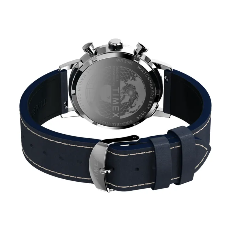 Timex Marlin® Chronograph Tachymeter Blue Dial Men's Watch- TW2W99000